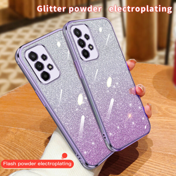 Para Samsung Galaxy A23 5G , A23 4G , Capa De Telefone Elegante Com glitter Galvanizado Protetora anti-Queda De TPU De A