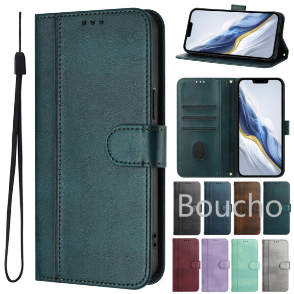 Para Samsung Galaxy A56 5G A36 A26 A16 A06 5G A54 A34 A14 A15 A25 5G A16 4G A06 4G Retro Carteira PU Couro Flip Capa Com