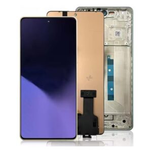 Para Xiaomi Poco X6 Neo MZB0GGWIN 2312FRAFDl Display com digitalizador de tela sensível ao toque para Poco x6 neo LCD (laranja com moldura)