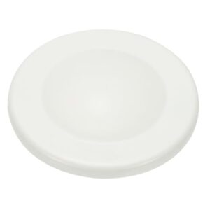 PATIKIL Coberturas de parede de tubo de 7,6 cm, ABS autoadesivo reservado, tampões de tubo de chuveiro redondos para banheiro cozinha ar condicionado furos decoração (tampa curta), branco