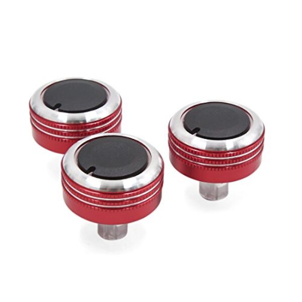 Peças de reposição 3 peças vermelho painel aquecedor de ar condicionado botão interruptor de controle para 2014-2016 3 Axela, pacote com 3 interruptores industriais