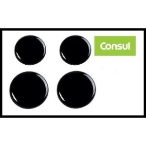Peças Fogão Consul Conjunto Espalhadores Tampa Fogão Consul Facilite 4 Bocas