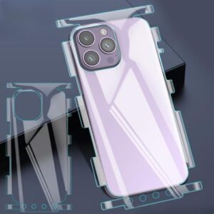 Película de hidrogel de moldura macia para iPhone 16 Pro Max protetor de tela traseira antiarranhões com ferramenta de instalação cobertura completa películas laterais