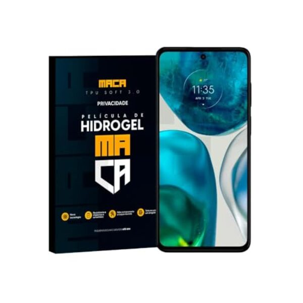Película de Hidrogel Moto G52 Privacy Frontal Anti Espião