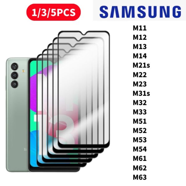 Película De Vidro Temperado 3D 9D Para Samsung Galaxy M11/M12/M13/M14/M21s/M22/M23/M31s/M32/M33/M51/M52/M53/M54/M61/M62/M63