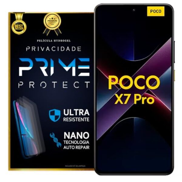 Película Hidrogel - Mi Poco X7 Pro - Privacidade - Frontal