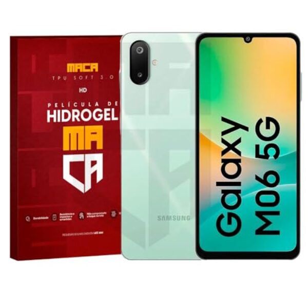 Película Hidrogel Galaxy M06 5g Hd Ou Fosca Frente e Verso