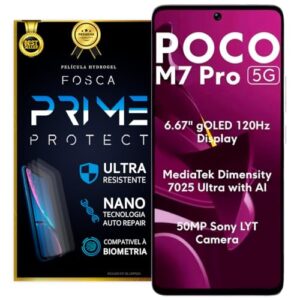 Película Hidrogel Mi Poco M7 Pro 5g Transparente Ou Fosca (Fosca)