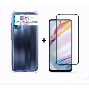 Pelicula de Vidro 3d + Capa Capinha Moto G60S/g62 g50 5g/g50/g60/g200/g41/g31 moto e40/moto e 6i