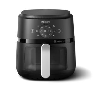 Philips Air Fryer 2000 Series - funções 13 em 1, 6,6 litros, design compacto com janela de cozinha, preto, (NA231/00)