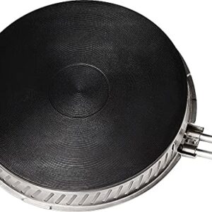 Pioneering Technology Kit de queimador de segurança para forno elétrico Smartburner, ferro fundido, dois de 15 cm de diâmetro, dois de 20 cm de diâmetro, preto, 4/caixa