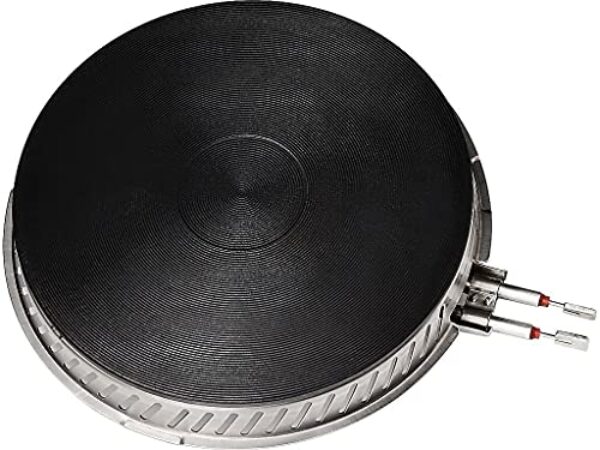 Pioneering Technology Kit de queimador de segurança para forno elétrico Smartburner, ferro fundido, dois de 15 cm de diâmetro, dois de 20 cm de diâmetro, preto, 4/caixa