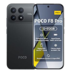 POCO F8 Pro 5G Global Version Smartphone Snapdragon ® 8 Elite 6.59" 120Hz HyperRGB Screen AMOLED NFC 50MP Came (BLACK, 12+512)