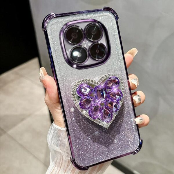 POCO X7 5G POCO X7 Pro 5G C75 POCO X6 Pro 5G Capa Macia De Silicone Com Strass capinha