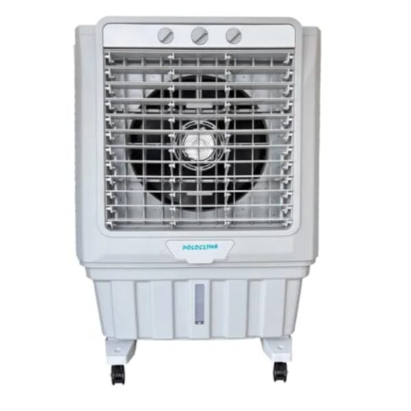 Polo Clima Climatizador Portátil, Cinza, 45 Litros, 220V, com Rodízios, Sistema de Ventilação por Evaporação