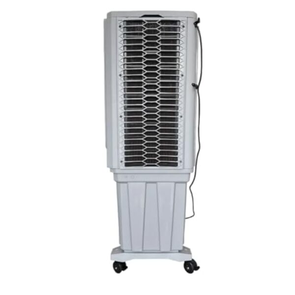 POLO CLIMA Climatizador Portátil, Cinza, 70 Litros, 127V, com Rodízios, Sistema de Ventilação e Resfriamento por Evaporação