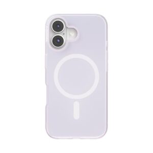 PopSockets Capa para iPhone 16 compatível com MagSafe, capa de telefone para iPhone 16, compatível com carregamento sem fio, apenas capa - branco opalescente