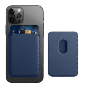 Porta-cartões magnéticos, para iPhone 16 Pro Max/16 Plus/16 Pro/16, para iPhone 15 Pro Max/15 Pro/15 Plus/15, para iPhone 14 Pro Max/14 Plus/14 Pro/14,13/12 Series, Azul, Clássico