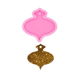 Porta-chaves brilhantes e brilhantes em forma de bolsa de presente de Natal, moldes de silicone para fundição de resina com orifícios, moldes de silicone, chaveiro de argila de polímero, pingente,