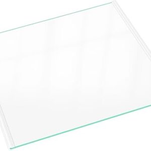 Prateleira de vidro para geladeira DA97-16362A atualizada compatível com peças de reposição de prateleira de vidro de geladeira Samsung, prateleiras de vidro temperado superiores de 39,6 x 45 cm DA97