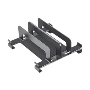 predolo Suporte para laptop e dispositivos, suporte de aço carbono para mesa, para laptop gamer com acolchoamento de silicone para armazenamento de, Cinza