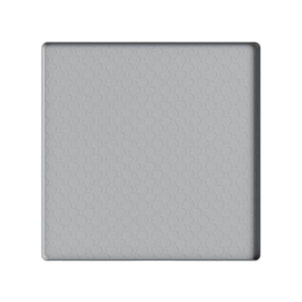 predolo Tapete de chão para mini geladeira, bandeja para freezer, lavável, com borda alta e antiderrapante, para mini geladeira, 20 polegadas x 20 polegadas x, Cinza Texturizado