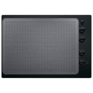 Protetor de fogão de silicone para fogão elétrico, capa antiderrapante resistente ao calor, design ranhurado, protetor de lacunas de cozinha para cerâmica de vidro