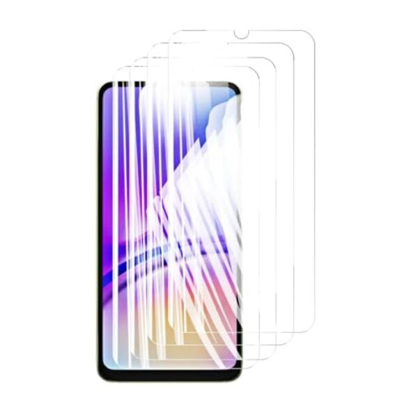 Protetor de tela 4 peças para Samsung Galaxy A05, vidro temperado HD cristal 9H alumínio de alta qualidade antirriscos capa amigável impressão digital (HD)