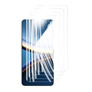 Protetor de tela 4 peças para Xiaomi Poco F7 Pro, vidro temperado HD cristal 9H alumínio de alta qualidade antirriscos capa amigável impressão digital (HD)