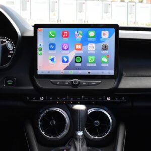 Qualcomm Rádio automotivo para Chevrolet Chevy Camaro 2016 2017 2018 2019 substituição estéreo Android 13 Carplay Android Auto 11,5 polegadas 2K IPS tela sensível ao toque estilo Tesla unidade de