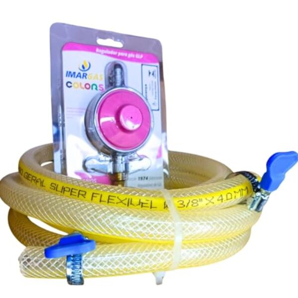 regulador registro clik rosa pink premium abraçadeira especial mangueira pvc 3 metros