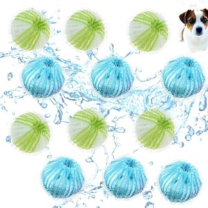 Removedor de pelos de animais de estimação para roupas, bolas de lavagem reutilizáveis para remoção de pelos de cães e gatos, ajudante de lavanderia eficaz para roupas e cobertores