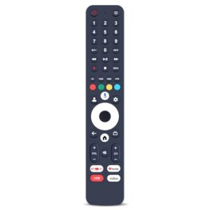 RETROSUN Controle remoto de substituição por voz para Tutu 720P HD LED Google TV Smart TV 2023 modelo - TSG43 TSG24 TSG32