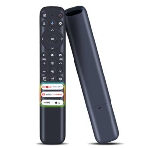 RETROSUN Substituição para controle remoto T-C-L Google TV, RC813 compatível com TCL QM8/QM7/S5/S4/S3/Q7/Q6/Q5/Q750G Series - Não serve para TVs Roku