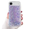 Rnrieyta Miagon Capa traseira de areia movediça com efeito luminoso para iPhone Air, brilho noctilucente que brilha no escuro com glitter brilhante líquido transparente