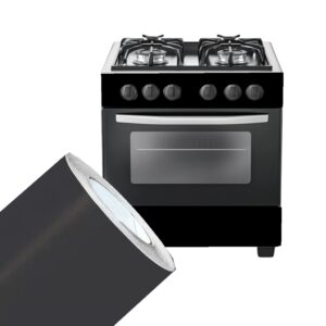 Rolo Adesivo Preto fosco Vinil Geladeira Rack Fogão 5m X 50cm