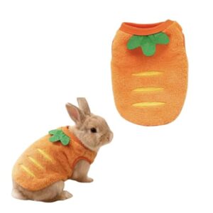 Roupas de coelho para coelhos - colete quente para animais pequenos de porquinho-da-índia, camiseta macia para coelhos, gatinho, furão, chinchila e outros animais de estimação pequenos (PPP)