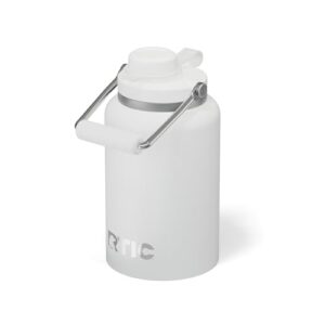 RTIC Jarro Outback de 1,8 litro, aço inoxidável, garrafa de água isolada com tampa e alça, livre de BPA, isolamento a vácuo de parede dupla, forro de cerâmica, branco