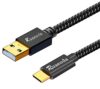 Ruaeoda Cabo USB C 6 m, 3.1A Tipo C Carregador Cabo de Carregamento Rápido, Carregador USB A para USB C 3A Durável Nylon Trançado Compatível com Galaxy S10 S9 Plus S21, Note 10 9 A51 LG G8 G7 Cabo de