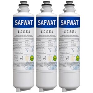 SAFWAT 11032531 Compatível com filtro de água Bosch 11032531 UltraClarity Pro BORPLFTR50 BORPLFTR55 Thermador B36CT80SNS Geladeira (pacote com 3)