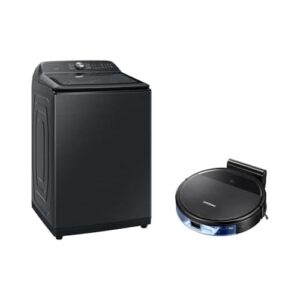 Samsung Combo Lavadora Smart Digital Inverter WA23B Black 23kg 127V + Aspirador Robô com conectividade Wi-FI