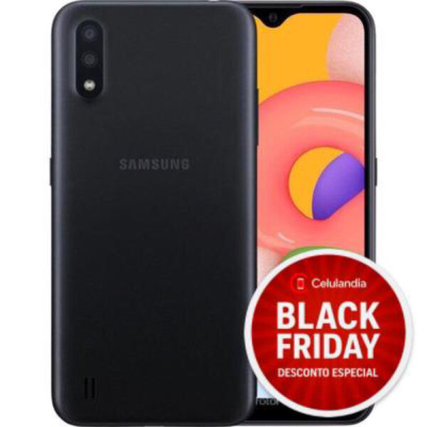 Samsung Galaxy A01 Preto Seminovo | 32GB | Desbloqueado | 3 Meses de Garantia
