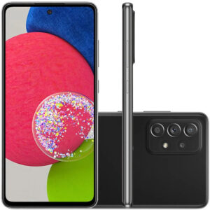 Samsung Galaxy A52s Preto 128GB – Fotos Nítidas 64MP, Tela 6,5” 120Hz, Desempenho 6GB RAM e Bateria Duradoura