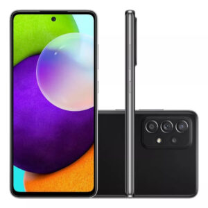 Samsung Galaxy A52 Usado 4G/5G Dual Chip 128GB Preto 6GB RAM SM-A525M/DS Ler Descrição
