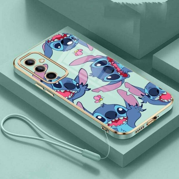 Samsung Galaxy A56 5G A36 A26 A16 5G A55 A35 A15 A25 5G A05 Adorável Lilo Ponto Caso De Telefone Doce Cor Chapeamento Ca