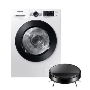 Samsung Kit Lava E Seca Wd11M Inverter Branca 11/7Kg 110V E Aspirador Robô 2 Em 1 Com Wi-Fi Vr5000