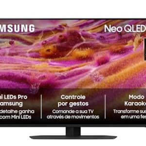 Samsung Vision AI TV 50" NEO QLED Ultra 4K QN90F 2025, Mini LED, Processador com AI, Tela Matte, Controle por Gestos, Modo Game com AI