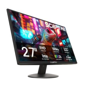 Sceptre Monitor de jogos Nw 68.6 cm 100Hz HDMI x2 VGA alto-falantes embutidos, máquina preta 2025