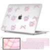 Seanai Compatível com MacBook Pro de 13 polegadas M2 2025 2024 2023 2022, 2021-2016 M1 A2338 A2251 A2289 A2159 A1989 A1706 Touch Bar, capa rígida de plástico + capa de teclado + Película de tela, laço