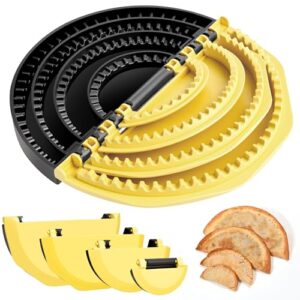 Selador de tortilha e máquina de quesadilla atualizado 4 em 1 | com prensas totalmente removíveis de 10 cm + 15 cm + 20 cm + 25 cm para burritos, tacos, bolinhos e calzone | Crimpador seguro para